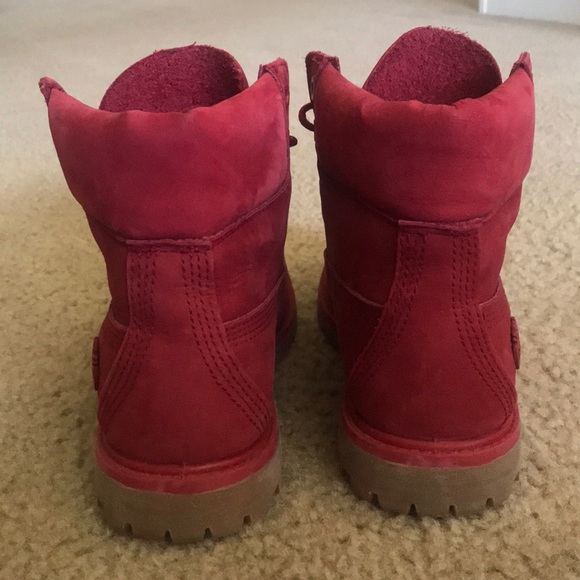 Limited Edition Red Timberland Boot - Like New - Picture 4 of 5